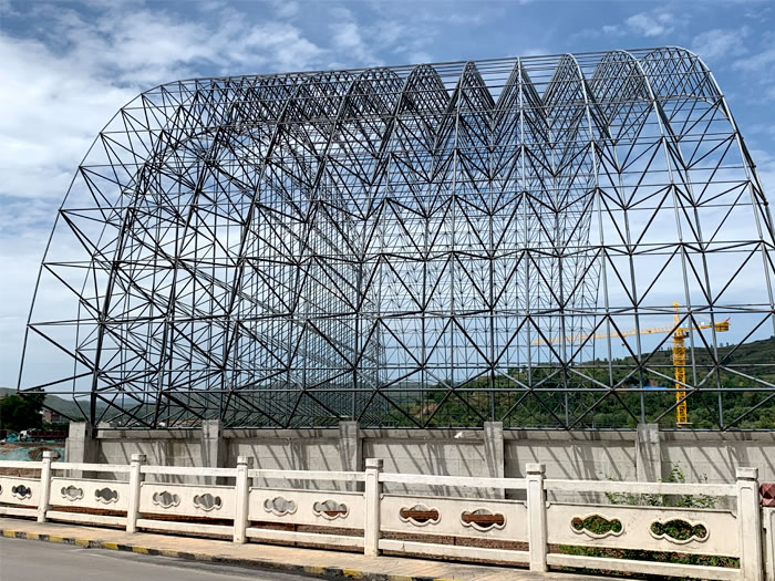 金坛山寨矿储煤棚网架